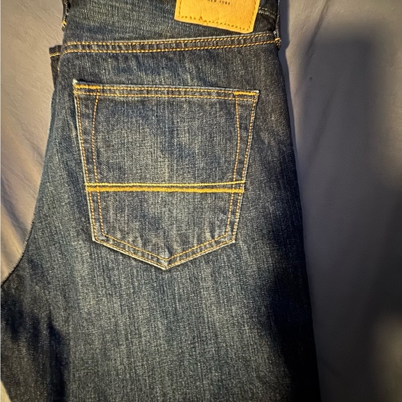 Abercrombie & Fitch Men's Classic Straight Jeans - Dark Blue - Picture 2 of 9